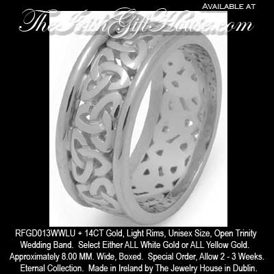 Celtic Wedding Gifts on Tjh Eternal Celtic Wedding Bands 14k Celtic Trinity Knot Wedding Band