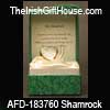 Irish Blessing Shamrock Charm