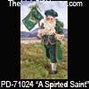 A Spirited Saint Irish Santa Figurine