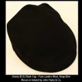 Traditional Irish Wool Cap Black Pure Lambs Wool
