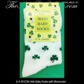 Irish Baby Socks with Shamrocks
