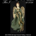 Irish Christmas Fabriche Irish Angel Ornament with Shamrock