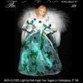 Light Up Irish Angel Christmas Tree Topper or Centerpiece