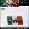 Irish Coat of Arms Irish Pub T-Shirt with the Irish Flag Colors 
