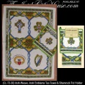 Irish Kitchen Gifts - Irish Emblems Tea Towel & Shamrock Pot Holder Set