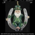 Irish Leprechaun Santa Claus Christmas Tree Ornament 