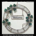 Irish Gifts - Irish Welcome Wreath with Shamrocks