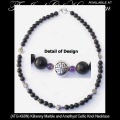 Kilkenny Marble and Amyethyst Celtic Knot Necklace