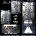 Mullingar Pewter Fionn and the Salmon of Knowledge Irish Legend Goblet
