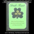 Irish Blessing - Real Shamrock Irish Toast Card