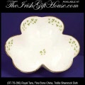 Trellis Shamrock, Shamrock Shaped Dish Made in Galway Ireland by Royal Tara China