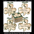Irish Gifts - Mini Shamrock Plates with Irish Blessings