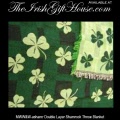 Irish Gifts - Shamrock Throw Blanket