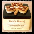 Wooden Shamrock Trinket Box Made in Ireland by Islandcraft