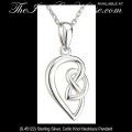 Solvar Irish Jewelry Sterling Silver Filigree Celtic Knot Necklace Pendant 