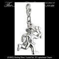 Solvar Irish Jewelry Leprechaun with Shamrock Clip On Charm